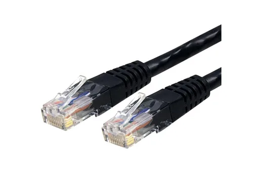 Vista 27 de StarTech. com Cable Ethernet CAT6 de 1 pie – Cable Ethernet CAT 6 Gigabit negro -650MHz 100W PoE++ RJ45 UTP moldeado Categoría 6 Network/Patch Cord