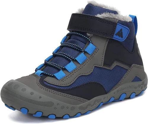 Vista 19 de Mishansha Botas de Senderismo para Niños Pequeños Niñas Niños Zapatos de Senderismo Resistentes al Agua Anti-Colisión Antideslizantes Atléticas
