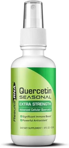 Vista 4 de Results RNA Quercetina de temporada proporciona un apoyo inmunológico y respiratorio excepcional en un delicioso spray oral – Reduce el estrés