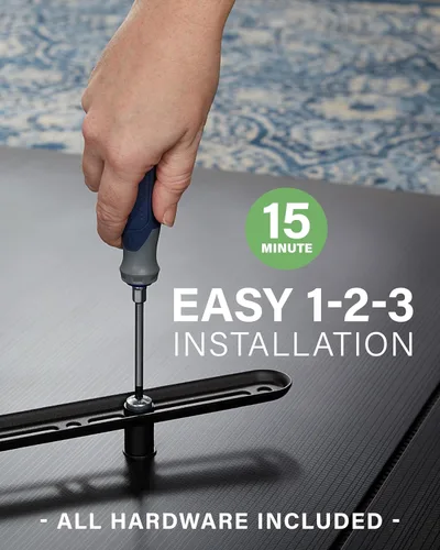 Vista 8 de SANUS Soporte de pared para TV de movimiento completo para pantallas de 19 a 40 pulgadas, diseño de un solo perno inclinado, gira y se extiende