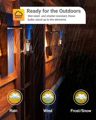 Vista 5 de Sunco - Bombilla de luz para exteriores, ST64 Edison estilo Edison con detección de luz automática, 800 LM, 7 W (equivalente a 60 W), ST19, 3000 K