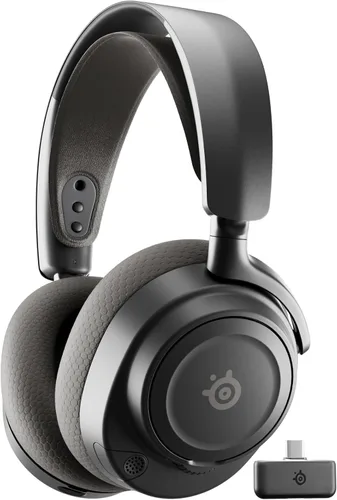 Vista 8 de SteelSeries Xbox Series S 1TB SSD Gaming Console 120FPS Robot White Arctis Nova 7X Wireless Gen 2 Gaming Headset 50+ HR Battery Black Bundle Paquete