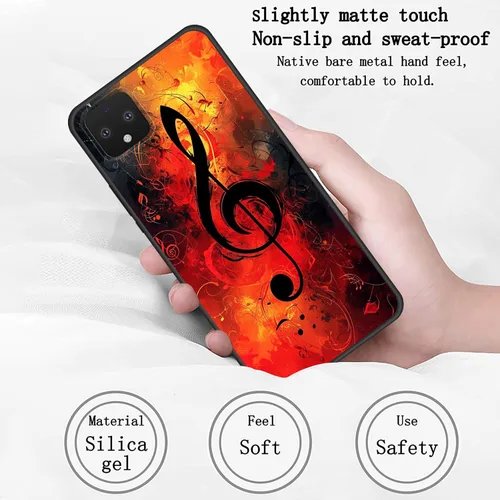 Vista 504 de Funda delgada para Google Pixel 4 XL, funda delgada de silicona de TPU suave a prueba de golpes para Google Pixel 4 XL, astronauta Galaxy