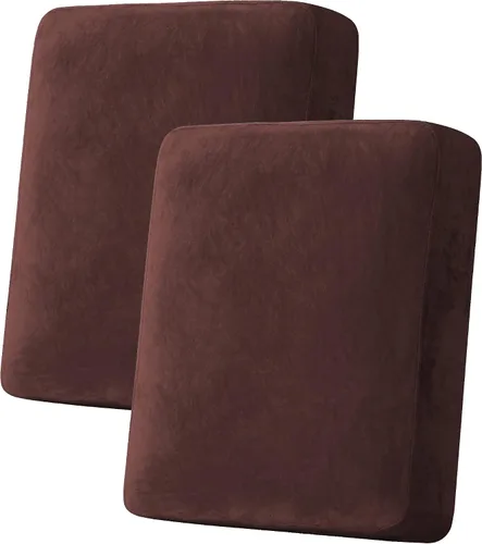 Vista 56 de H.VERSAILTEX Funda de cojín elástica de terciopelo para sofá, funda de cojín de felpa para cojines de silla, protector de muebles, cojín de asiento