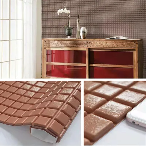 Vista 8 de Melairya Paneles de pared 3D, papel tapiz de ladrillo de espuma para dormitorio, panel de pared de piedra sintética, papel tapiz autoadhesivo