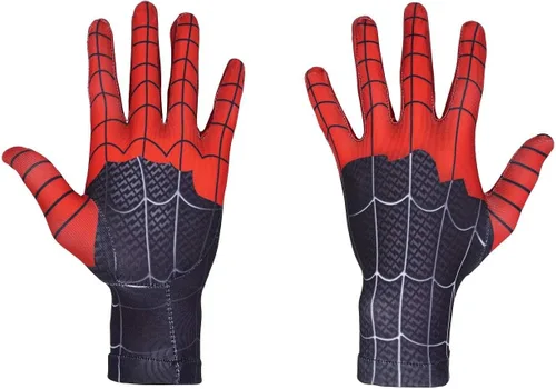 Vista 4 de Halloween Christmas Superhero Mask and Gloves Gift, Cosplay Costumes Mask for KidsAdult