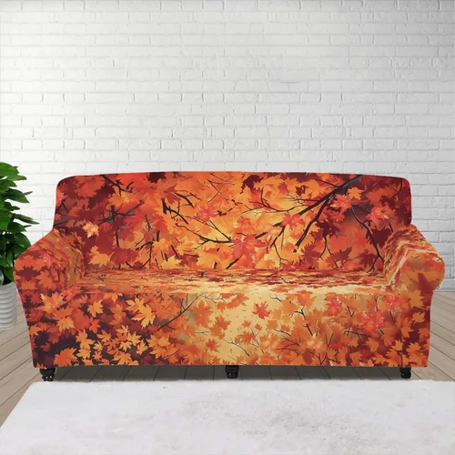 Vista 28 de Horeset Funda elástica para silla con diseño de flores hippie otoñales, funda para sofá, lavable, protección de muebles con espuma antideslizante