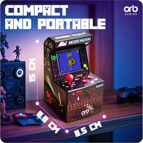 Vista 4 de Juegos retro (versión US) de bolsillo ThumbsUp, mando de juego arcade