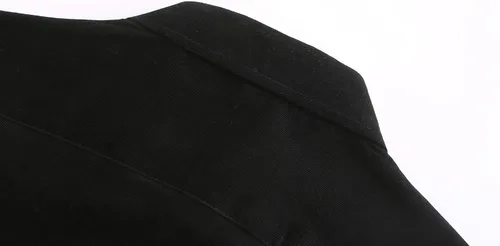 Vista 4 de Dioufond Camisas de pana para hombre, camisa de manga larga para hombre