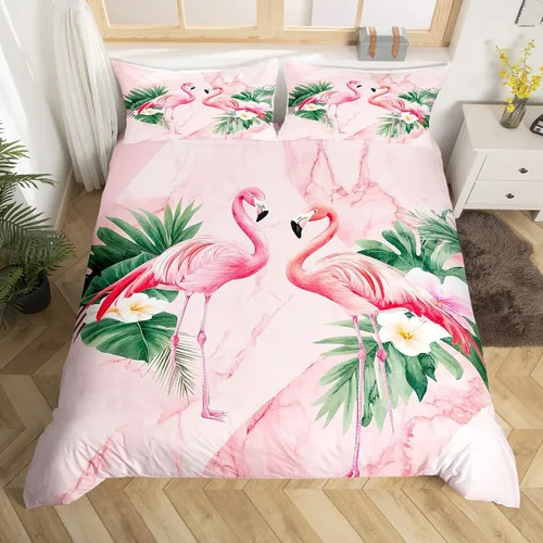 Vista 27 de Funda nórdica de mármol rosa tamaño individual para mujeres adultas y niñas con temática de arte abstracto Juego de ropa de cama