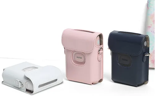 Vista 5 de Mini Link 2 Funda para cámara Fujifilm Instax Mini Link 2 Smartphone Accesorios de impresora fotográfica PU cuero bolsa de hombro cubierta