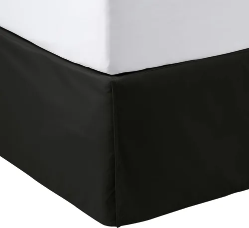 Vista 32 de Amazon Basics Falda de cama plisada ligera, individual, blanco brillante, sólido, (paquete de 8)