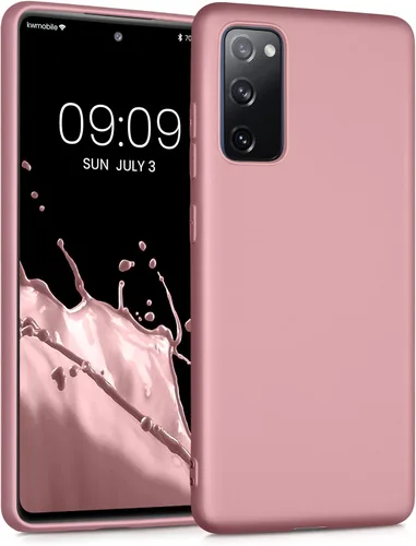 Vista 10 de kwmobile Funda compatible con Samsung Galaxy S20 FE - Funda protectora de silicona TPU suave y delgada - Pizarra oscura