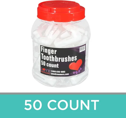 Vista 6 de Groomer Essentials Cepillos de dientes para dedos - 50
