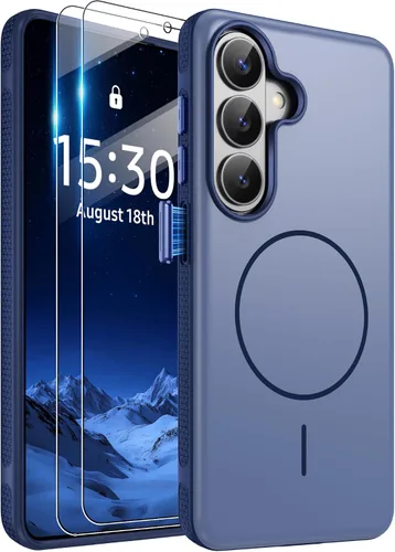 Vista 324 de Jshru Funda para Samsung Galaxy S26 Plus/Galaxy S25 Plus: para Galaxy S24 Plus [compatible con Magsafe] [2 protectores de pantalla HD] cubierta