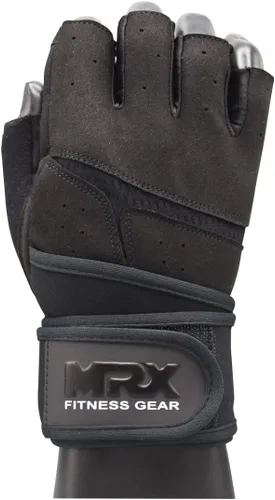 Vista 8 de MRX - Guantes de levantamiento de pesas para hombres, guantes de entrenamiento para hombre, guantes de levantamiento de muñeca, guantes de gimnasio