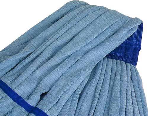 Vista 4 de CleanAide Cabezal de trapeador de tubo de microfibra súper absorbente de 400 GSM con extremos en bucle para limpieza sin rayas, duradero, secado