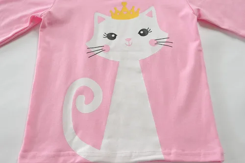 Vista 5 de Little Hand Pijamas de manga larga para niños y niñas, pijamas de unicornio, pijamas de dinosaurio, lindos pijamas de gato para ropa de niños de 2 a