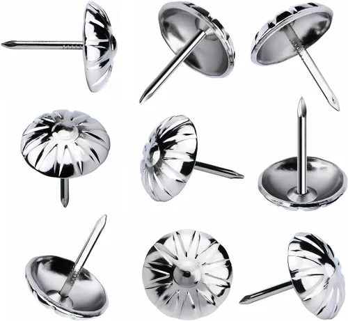 Vista 17 de Tachuelas de tapicería para muebles, clavos de tapicería negros de 3/4 pulgadas, tachuelas decorativas, 100 tachuelas de muebles resistentes