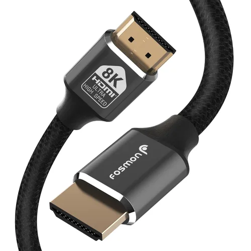 Vista 14 de Fosmon - Cable HDMI 2.0 de 0.3 m, 4K@60Hz, certificado premium en pared CL3, 18Gbps de súper alta velocidad, HDR, HDCP 2.2/1.4, 3D, ARC, 30AWG