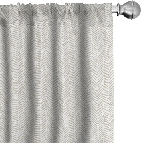 Vista 6 de Ambesonne - Paquete de cortinas de ventana de invierno de 2 unidades, cristales ornamentales de hielo con tiempo frío de enero abstracto, juego
