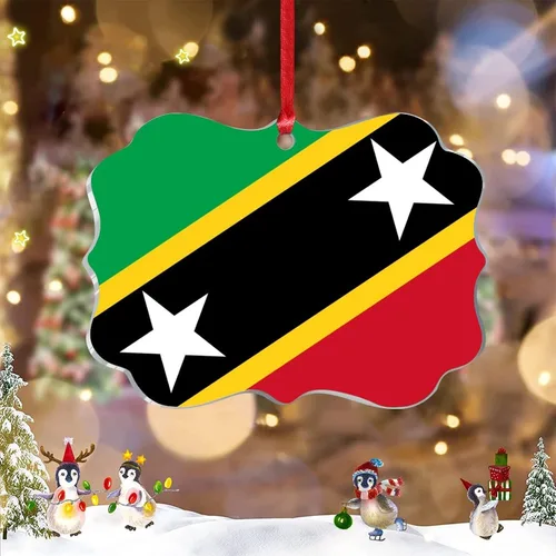 Vista 13 de Adorno de bandera de Seychelles para decoración de árbol de Navidad, recuerdo de la ciudad del país de Seychelles, adornos de Navidad personalizados