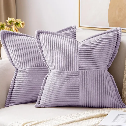 Vista 66 de MIULEE - Juego de 2 fundas de almohada beige de 12 x 12 pulgadas con entretejido, fundas de almohada a rayas bohemias supersuaves con textura