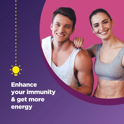 Vista 2 de Gomitas de hierro multivitamínico natural para adultos, vitaminas gomosas para adultos con hierro y vitaminas del complejo B que aumentan