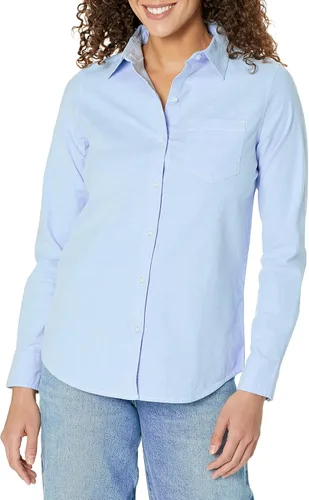 Vista 14 de Amazon Essentials Camisa Oxford elástica de manga larga con botones para mujer (disponible en tallas extragrandes)