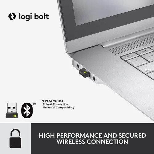 Vista 2 de Logitech Signature MK650 Combo para Negocios, Mouse y Teclado Inalámbricos, Logi Bolt, Bluetooth, SmartWheel, Certificado Globalmente, Grafito