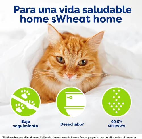 Vista 5 de Arena absorbente para gatos sWheat Scoop Multi-cat, todo natural