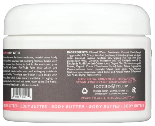 Vista 2 de Soothing Touch Mantequilla corporal de pétalos de rosa, 13 oz