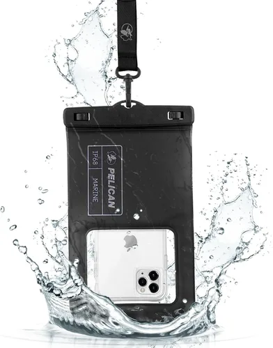 Vista 10 de Pelican Marine - Bolsa impermeable para teléfono IP68 con bolsillo de almacenamiento (grande) - Estuche impermeable flotante para teléfono