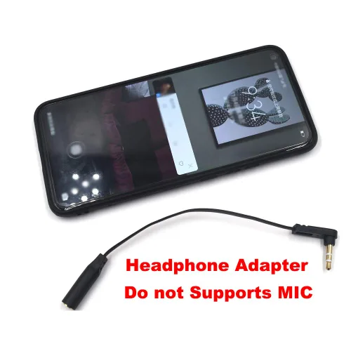 Vista 6 de Cable plano de audio de extensión TRS Jack de 5.9 in 1/8 de pulgada y 0.138 in, paquete de 2, ángulo de 90 grados de 0.138 in, enchufe estéreo de 3