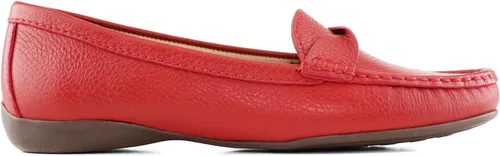 Vista 4 de Mocasines de cuero genuino para mujer, cómodos y casuales