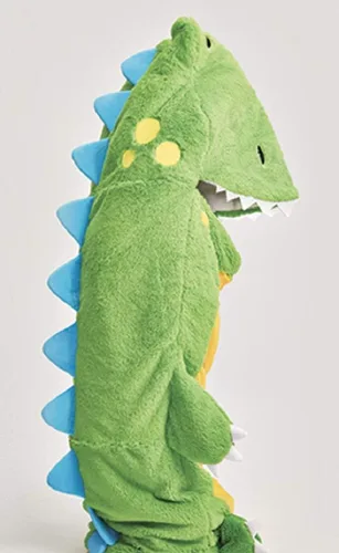Vista 3 de iscream Dinosaur Buddy - Saco de dormir con cremallera y forro polar sintético de sherpa de 73 x 25 pulgadas