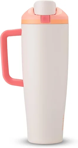 Vista 20 de Owala FreeSip - Botella de agua de acero inoxidable, 30 onzas, pastel de comida de ángel Angel Food Cake