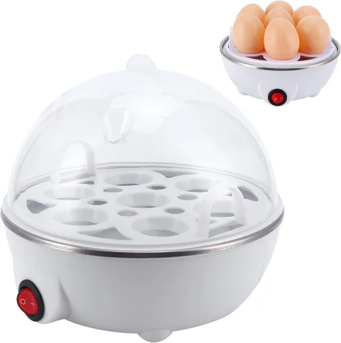Vista 4 de Cocina rápida para huevos, caldera eléctrica para huevos, capacidad de 7 huevos, mini cocina de huevos, vaporera escalfadora para uso en cocina