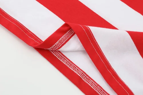Vista 6 de Camiseta de manga larga a rayas para hombre, elástica, cómoda, cuello redondo
