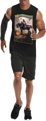 Vista 7 de DjkwePD Camiseta sin mangas para hombre, para gimnasio, entrenamiento, muscular, informal, para verano, para hombre