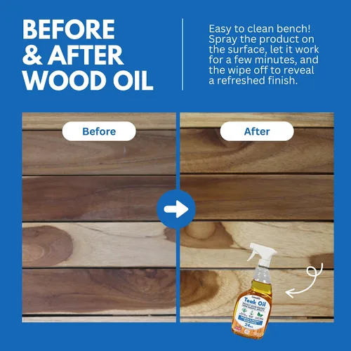 Vista 6 de EcoDecors Loveable - Botella de spray de aceite de teca de 24 onzas, paquete de 2 Perfect for teak patio furniture, shower benches, garden