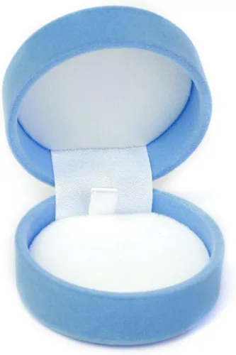 Vista 2 de Mallofusa Caja de regalo para propuesta de compromiso, diseño de copo de nieve, color azul
