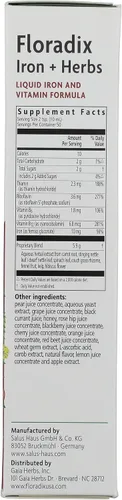 Vista 6 de Floradix, Hierro Hierro, 17 Fl Oz