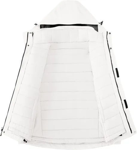 Vista 3 de Wantdo - Chamarra impermeable de esquí 3 en 1 para hombre abrigo acolchonado para nieve