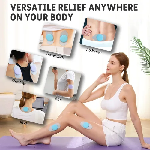 Vista 7 de Estimulador muscular inalámbrico de 18 modos, estimulador electrónico de terapia física para alivio del dolor de pies, hombros, cuello, ciática