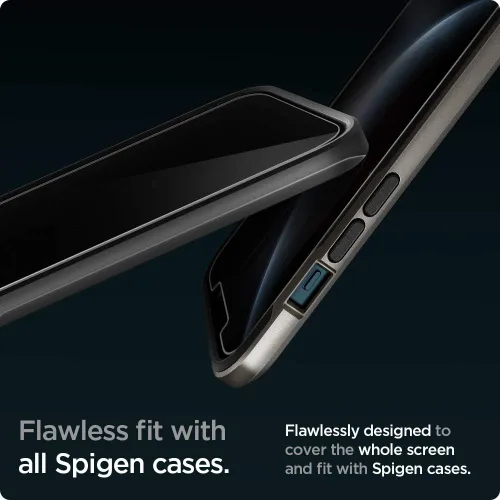 Vista 6 de Spigen GlasTR EZ FIT - Protector de pantalla de vidrio templado para iPhone 12 Pro Max, paquete de 2