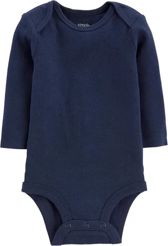 Vista 2 de Simple Joys by Carter's Body unisex de manga larga para bebés