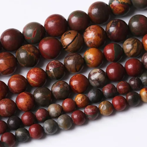 Vista 18 de 90 PIEZAS 4MM Cuentas de Piedra Sangrienta Africana Cuentas de Piedras Preciosas Naturales Redondas para Hacer Joyas DIY Piedra de Energía