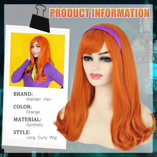 Vista 9 de Peluca de cosplay estilo Bob azul oscuro + horquilla de libélula + collar para fiesta, disfraz de Halloween, peluca de mujer