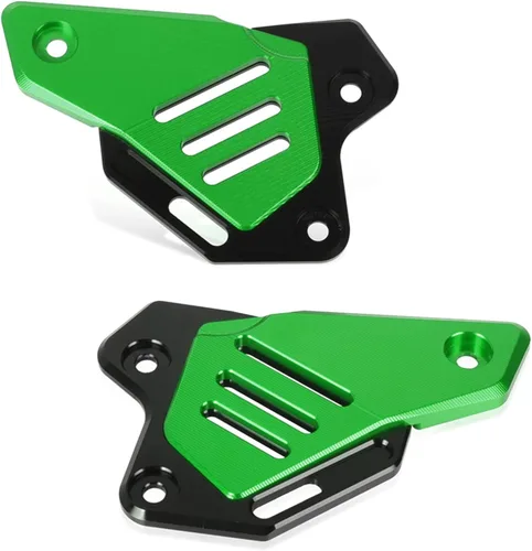 Vista 3 de Protector de pedal de motocicleta Protector de pedal trasero izquierdo derecho protector de talón placa compatible con Z900 Z 900 2017-2023 (verde)